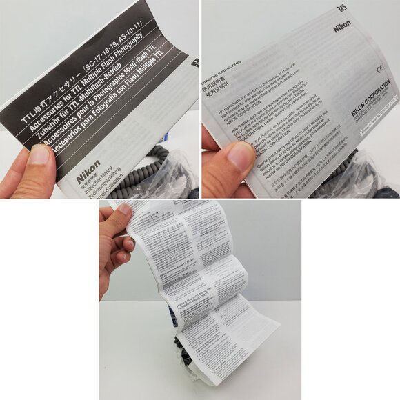 Nikon SC-17 Vintage TTL Remote Cord for SB-15/16-B Flash Manual Box Unused NOS - Picture 10 of 11